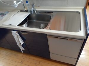 新潟キッチン取付け隊　トップオープン食洗機の工事　施工後